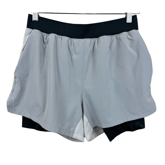 YPB by Abercrombie & Fitch Other - YPB by Abercrombie & Fitch Gray Black Run MotionTEK Drawstring Gym Short sz XS